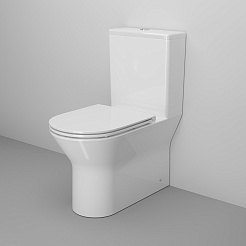 Ambassador Унитаз компакт Elysium безободковый белый с сиденьем микролифт – фотография-9